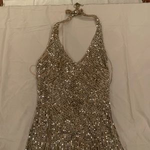 Silver cocktail dress